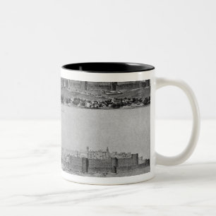 Tasse 2 Couleurs Vue de Carcassonne du côté Ouest