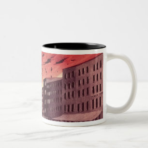 Tasse 2 Couleurs Vue de l'explosion terrible au grand feu