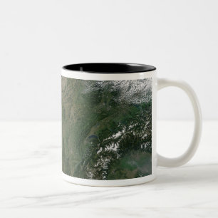 Tasse 2 Couleurs Vue satellite de la France