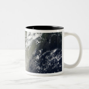 Tasse 2 Couleurs Vue satellite des filets et des rubans d'huile