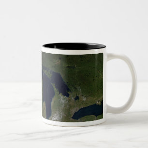 Tasse 2 Couleurs Vue satellite des Grands Lacs