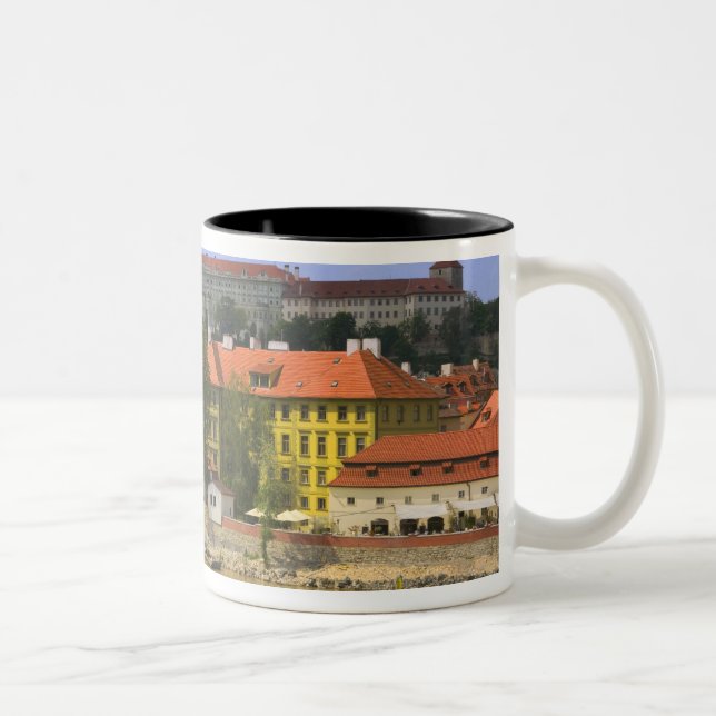 Tasse 2 Couleurs Vue sur le château et la ville de Prague par Vltav (Droit)