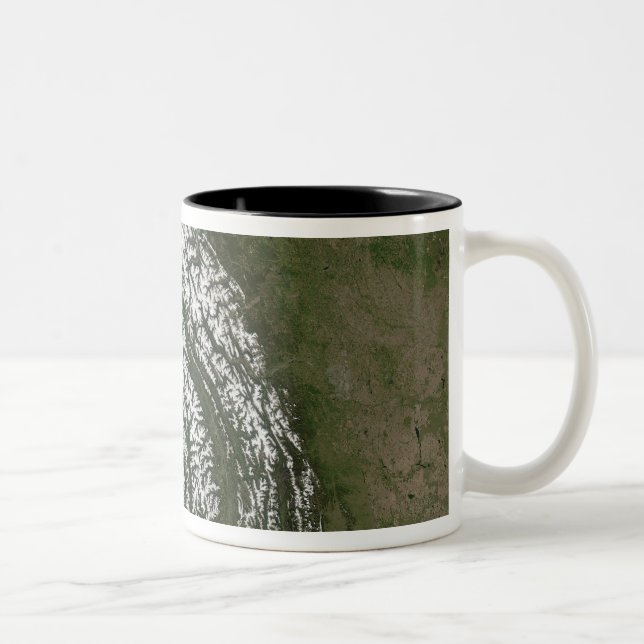 Tasse 2 Couleurs Vue sur les Rocheuses (Droit)