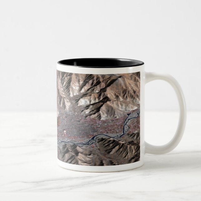 Tasse 2 Couleurs Vue tridimensionnelle du paysage (Droit)