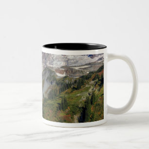 Tasse 2 Couleurs WA, Parc national du mont Rainier, vue depuis la
