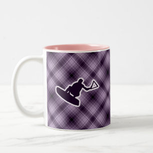 Tasse 2 Couleurs Wakeboarder pourpre