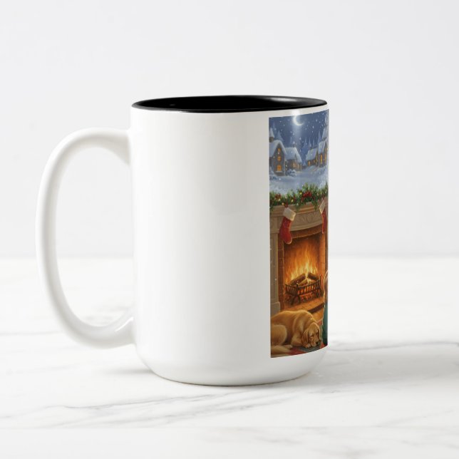 Tasse 2 Couleurs Warm Wishes by the Fireplace (Gauche)