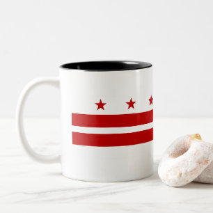 Tasse 2 Couleurs Washington, drapeau de C.C