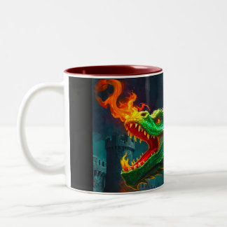 Tasse 2 Couleurs Welsh Dragon fournit le chauffage pour le château