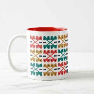 Tasse 2 Couleurs Western Retro Mod X Motif C