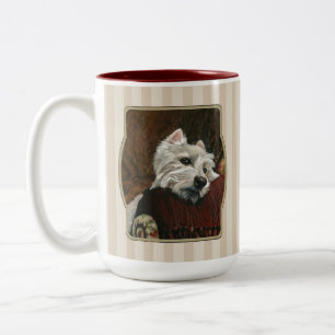 Tasse 2 Couleurs Westie sur canapé