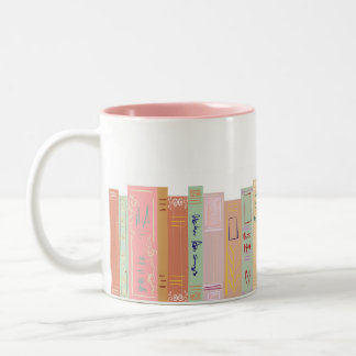 Tasse 2 Couleurs Whimsical Book Girly Bookshelf