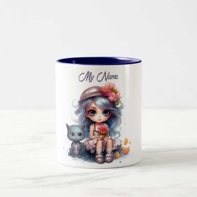 Tasse 2 Couleurs Whispers Whimsical : Coupe de poupée et Imaginaire (Centre)