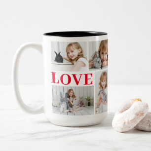 Tasse 2 Couleurs White Romantic Love Saint Valentin Photo