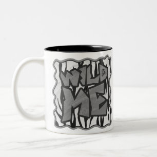 Tasse 2 Couleurs Wild Me Tiger noir et blanc