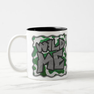 Tasse 2 Couleurs Wild Me Vache Vert et blanc Imprimer