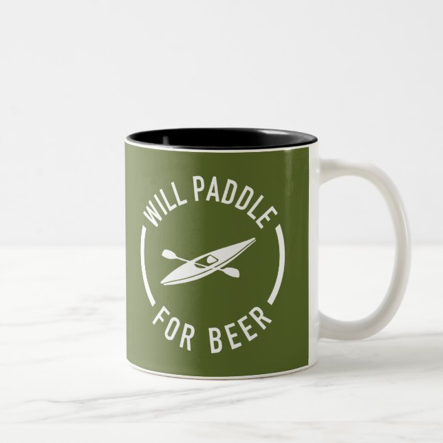 Tasse 2 Couleurs Will Paddle for Beer (Droit)