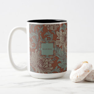 Tasse 2 Couleurs William Morris Chrysanthemum Motif à deux tons