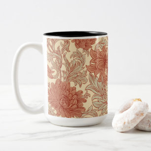 Tasse 2 Couleurs William Morris Chrysanthemum Motif à deux tons
