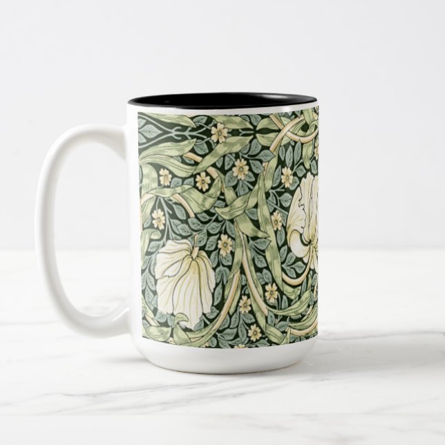 Tasse 2 Couleurs William Morris Pimpernel Green (Gauche)