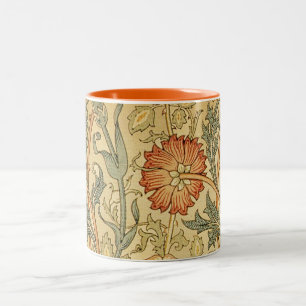 Tasse 2 Couleurs William Morris Rose Flower Fond d'écran Motif
