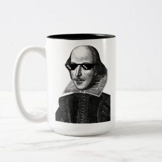 Tasse 2 Couleurs William Shakespeare Avec Lunettes De Soleil