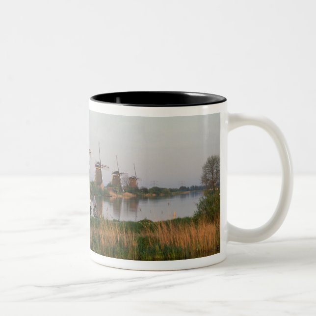 Tasse 2 Couleurs Windmills, Kinderdijk, Pays-Bas (Droit)