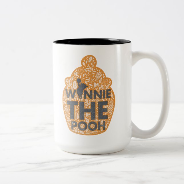 Tasse 2 Couleurs Winnie l'Ooh Floral Hunny Pot (Droit)