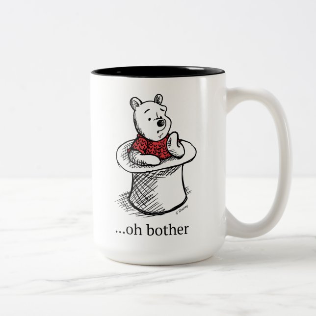 Tasse 2 Couleurs Winnie l'Ooh | Oh Bother Citation (Droit)