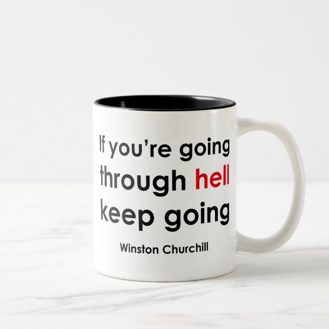 Tasse 2 Couleurs Winston Churchill (Droit)