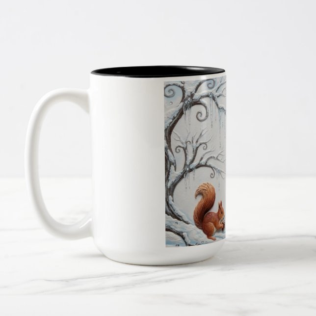 Tasse 2 Couleurs Winter Whispers and Squirrel Dreams (Gauche)
