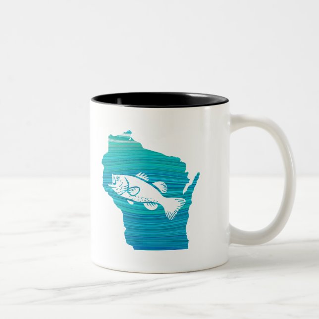 Tasse 2 Couleurs Wisconsin Wisconsin Pêche (Droit)