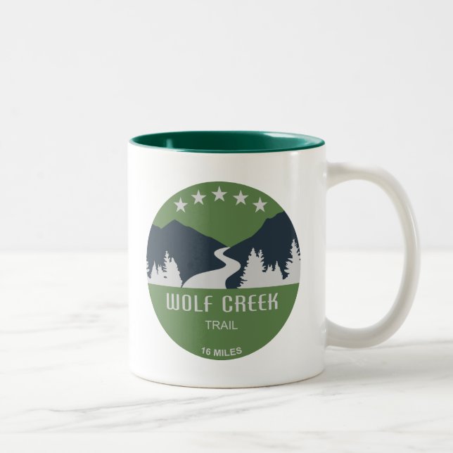 Tasse 2 Couleurs Wolf Creek Trail Dayton Ohio (Droit)