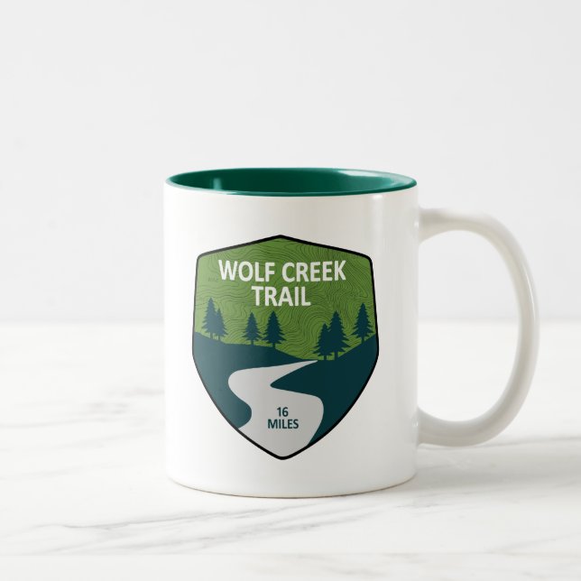 Tasse 2 Couleurs Wolf Creek Trail Dayton Ohio (Droit)