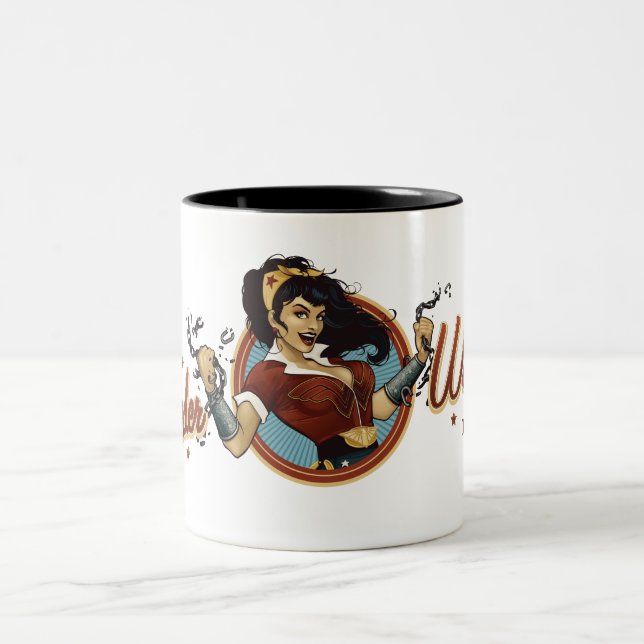 Tasse 2 Couleurs Wonder Woman Bombshell Name Graphic (Centre)