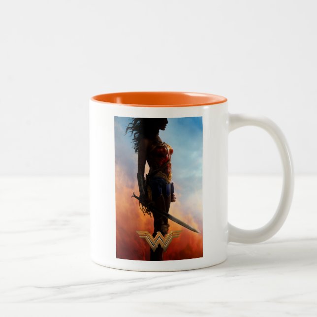 Tasse 2 Couleurs Wonder Woman Duststorm Silhouette (Droit)