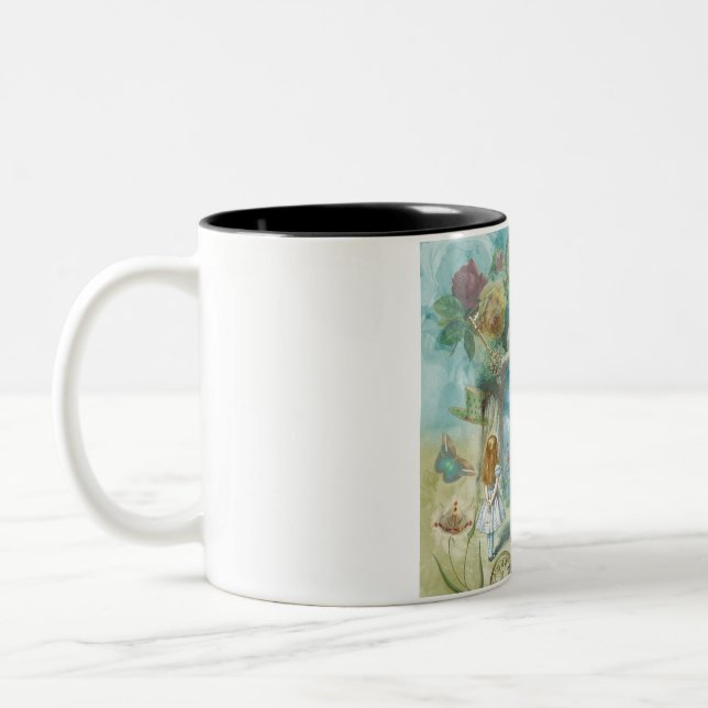 Tasse 2 Couleurs Wonderland - Alice In Wonderland Collage (Gauche)