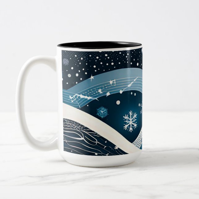 Tasse 2 Couleurs Wonderland hivernal Abstrait (Gauche)