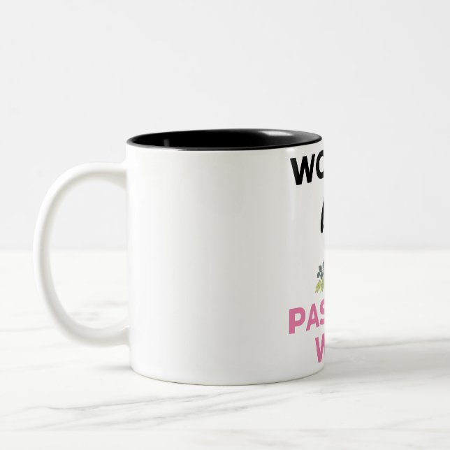 Tasse 2 Couleurs World's Best Pastor's Wife bl (Gauche)