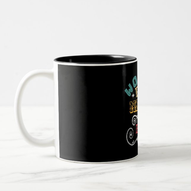 Tasse 2 Couleurs Worlds Meilleure Nounou (Gauche)