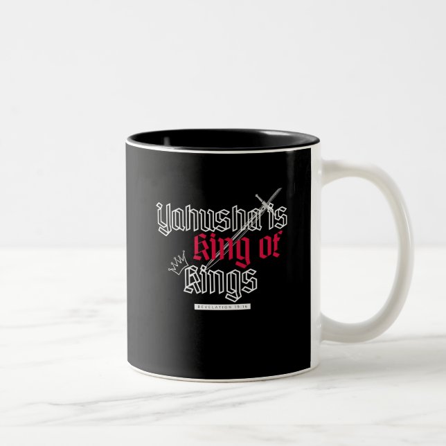 Tasse 2 Couleurs Yahusha Est Le Roi Des Rois (Droit)