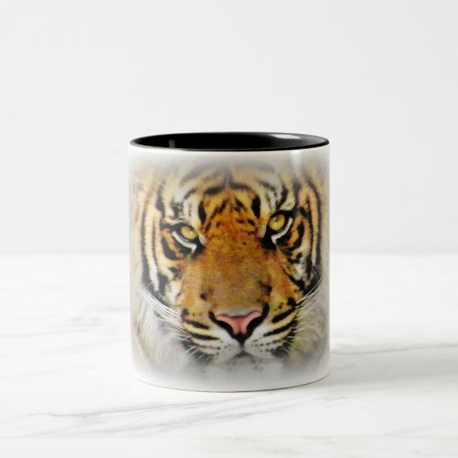 Tasse 2 Couleurs Yeux du tigre, Amour_ (Centre)