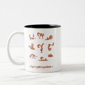 Tasse 2 Couleurs Yoga de chat