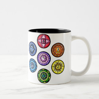 Tasse 2 Couleurs Yoga - énergie de 7 Chakras
