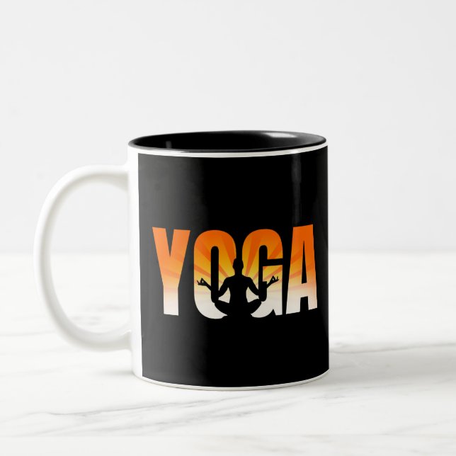 Tasse 2 Couleurs Yoga Sunshine (Gauche)