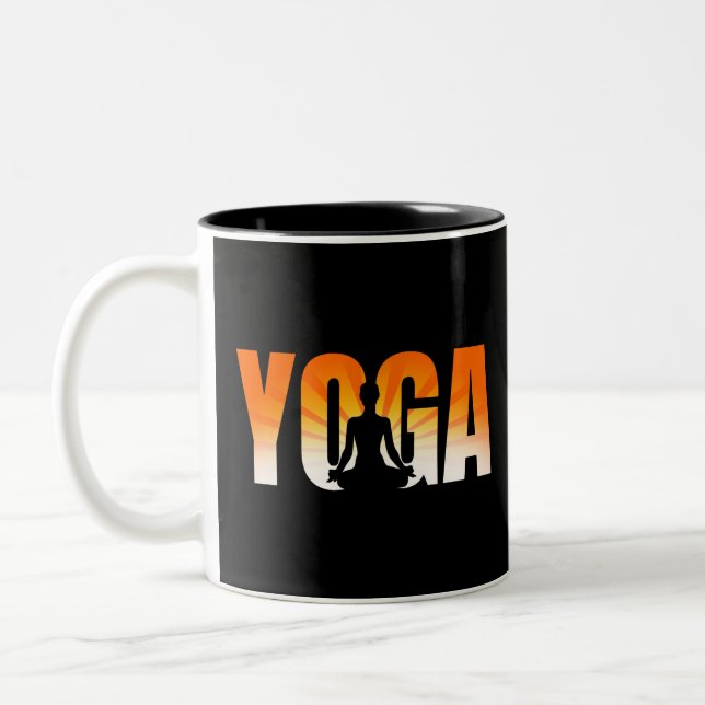 Tasse 2 Couleurs Yoga Sunshine (Gauche)