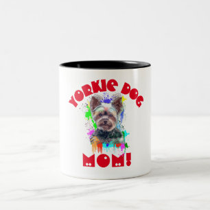 Tasse 2 Couleurs Yorkie Maman Amoureux des chiens Meilleur Chien Ma