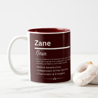 Tasse 2 Couleurs Zane Personalized Name