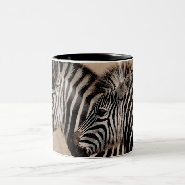TASSE 2 COULEURS ZEBRA 927 ANIMAUX SAUVAGES AFRICAINS SAFARI NATURE (Centre)