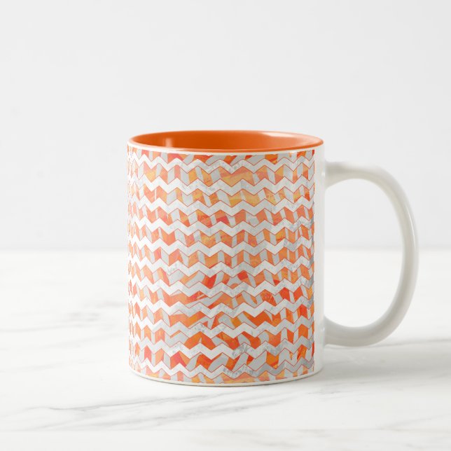 Tasse 2 Couleurs Zebra Orange and White Print (Droit)